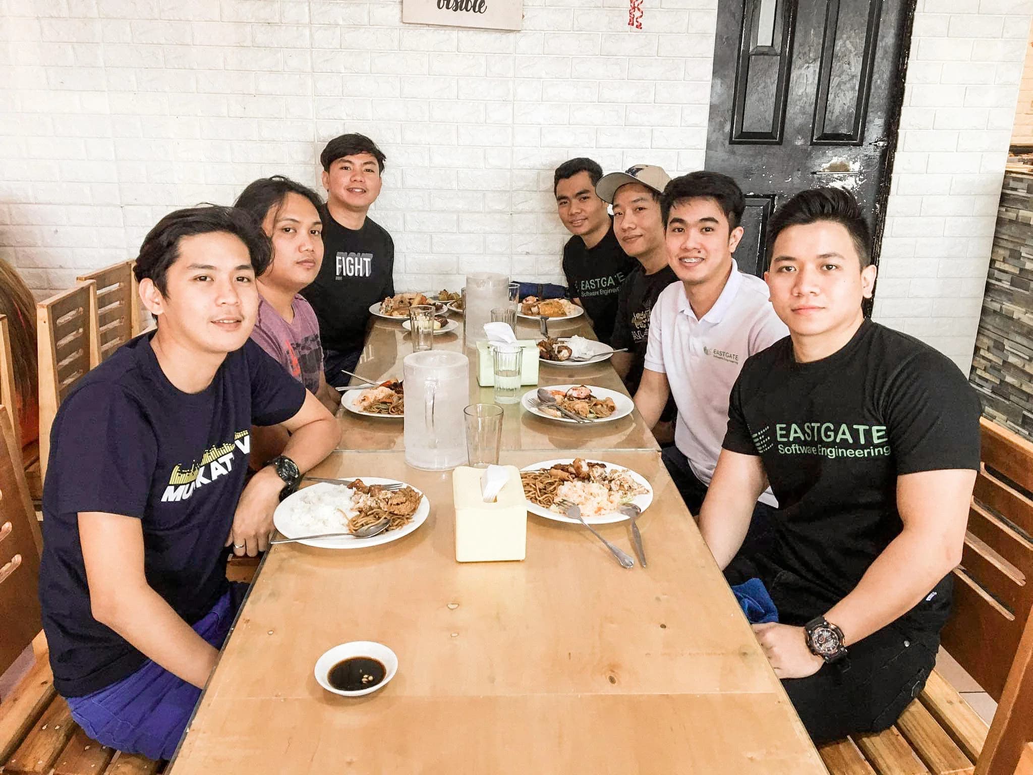 team lunch with bsu interns