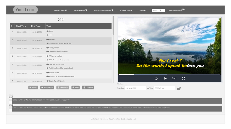 Karaoke Streaming Solution